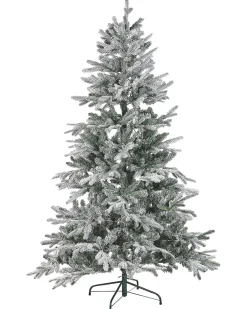 Discount Beliani Albero natalizio innevato LED MIETTE 180 cm Bianco Bianco Verde