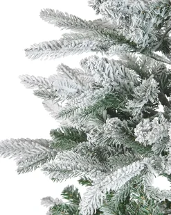 Discount Beliani Albero natalizio innevato LED MIETTE 180 cm Bianco Bianco Verde