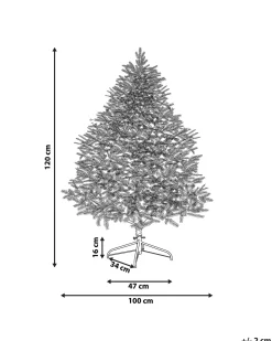 Outlet Beliani Albero natalizio innevato MASALA Bianco Bianco Verde