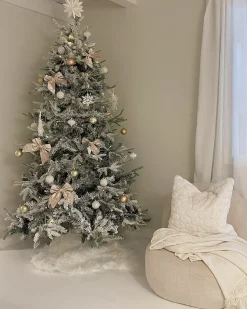 Online Beliani Albero natalizio innevato TOMICHI Bianco Bianco Nero Verde