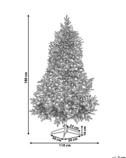 Online Beliani Albero natalizio innevato TOMICHI Bianco Bianco Nero Verde