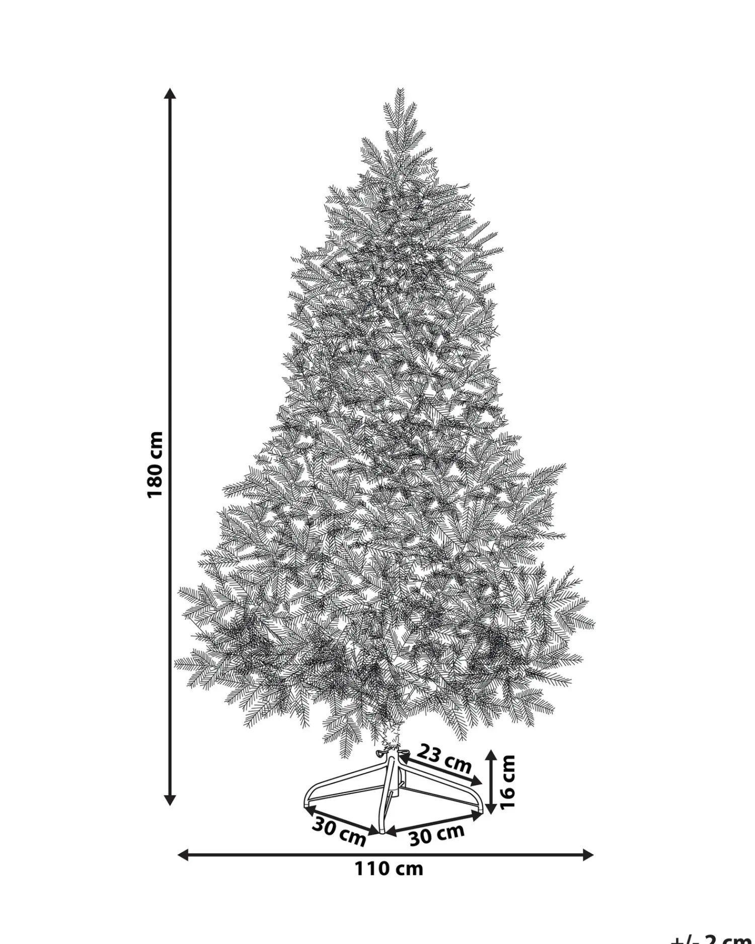 Online Beliani Albero natalizio innevato TOMICHI Bianco Bianco Nero Verde