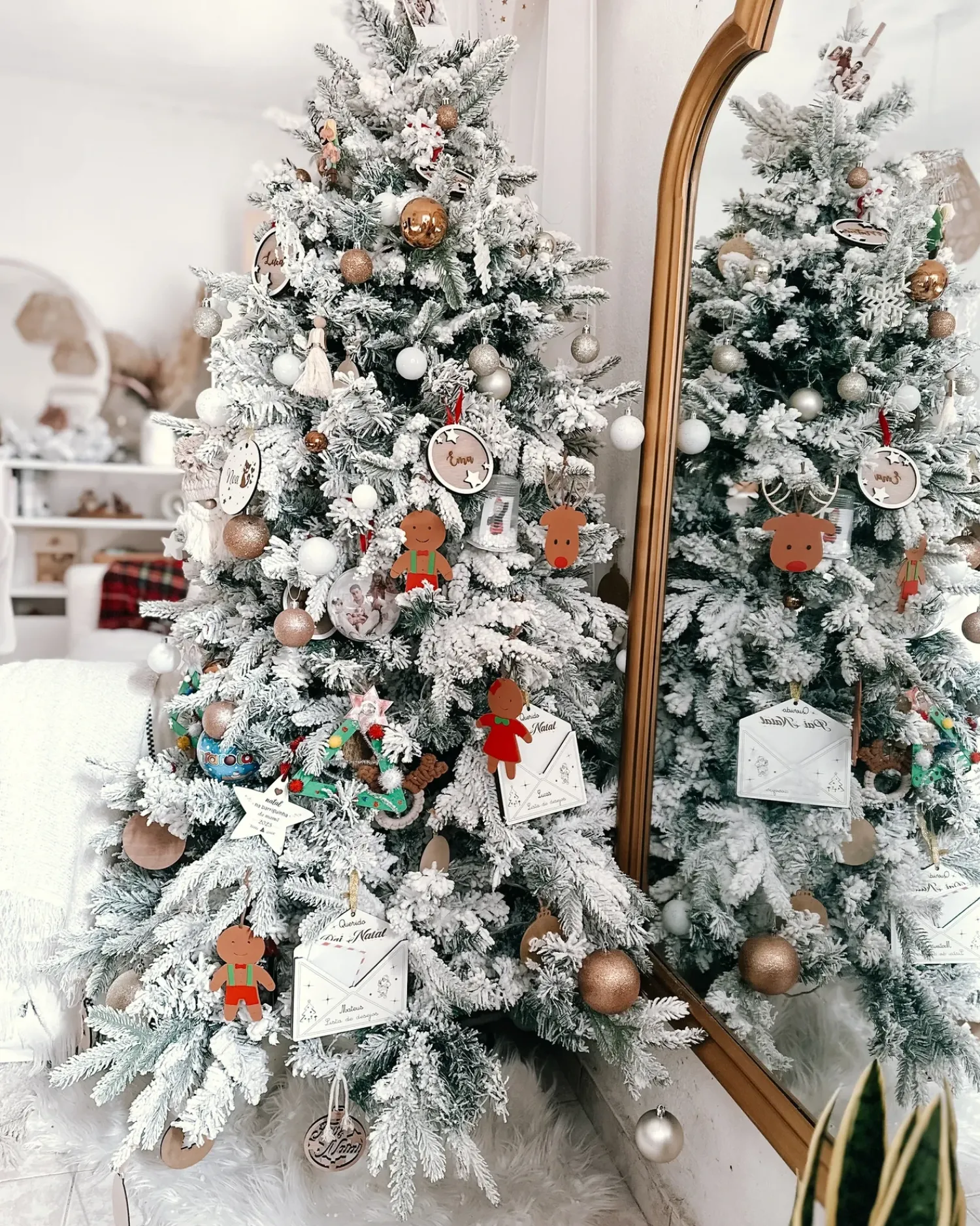 Online Beliani Albero natalizio innevato TOMICHI Bianco Bianco Nero Verde