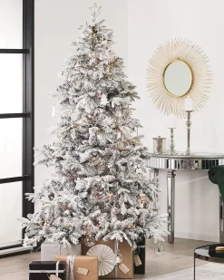 Online Beliani Albero natalizio innevato TOMICHI Bianco Bianco Nero Verde
