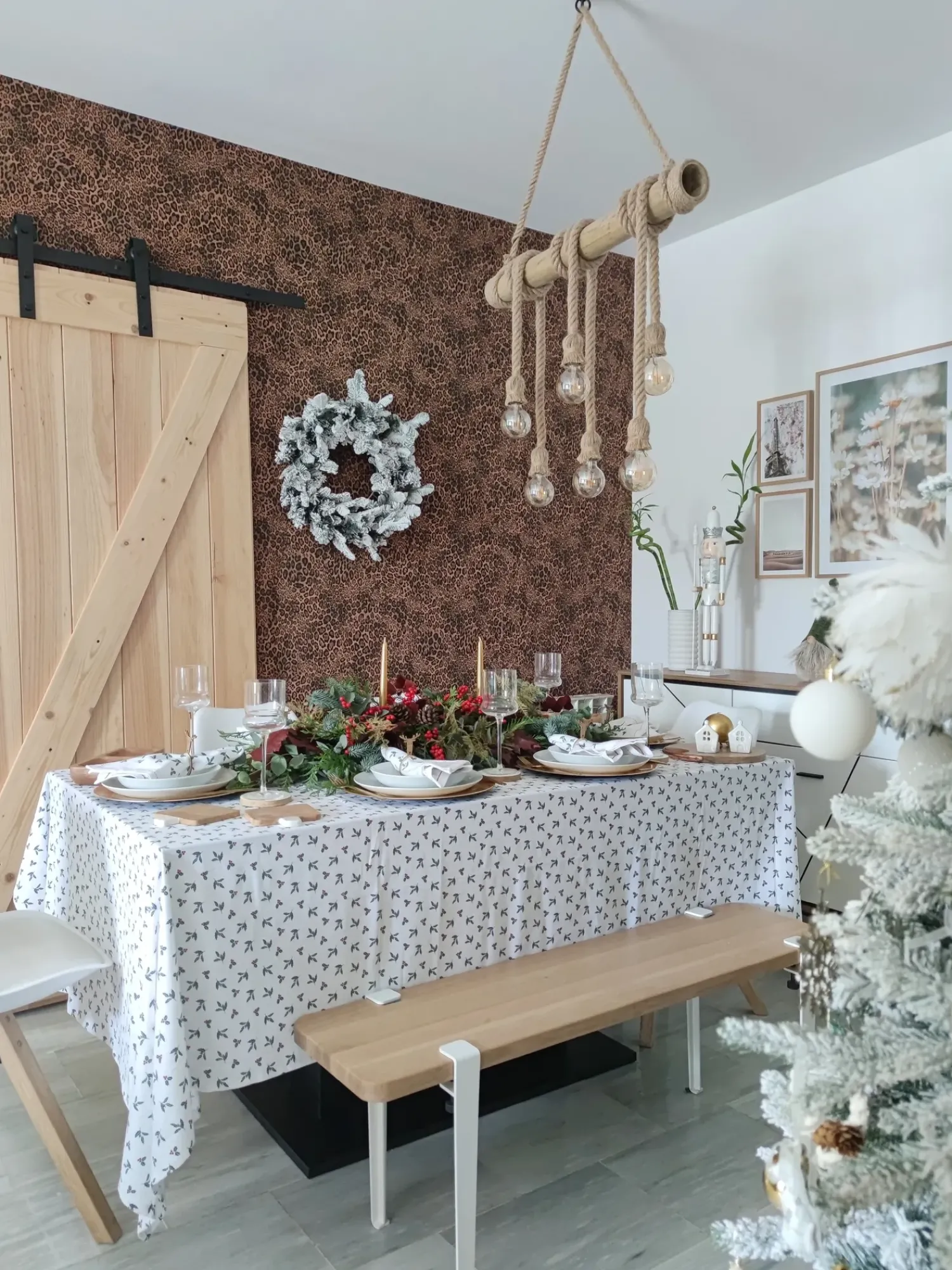 Online Beliani Albero natalizio innevato TOMICHI Bianco Bianco Nero Verde
