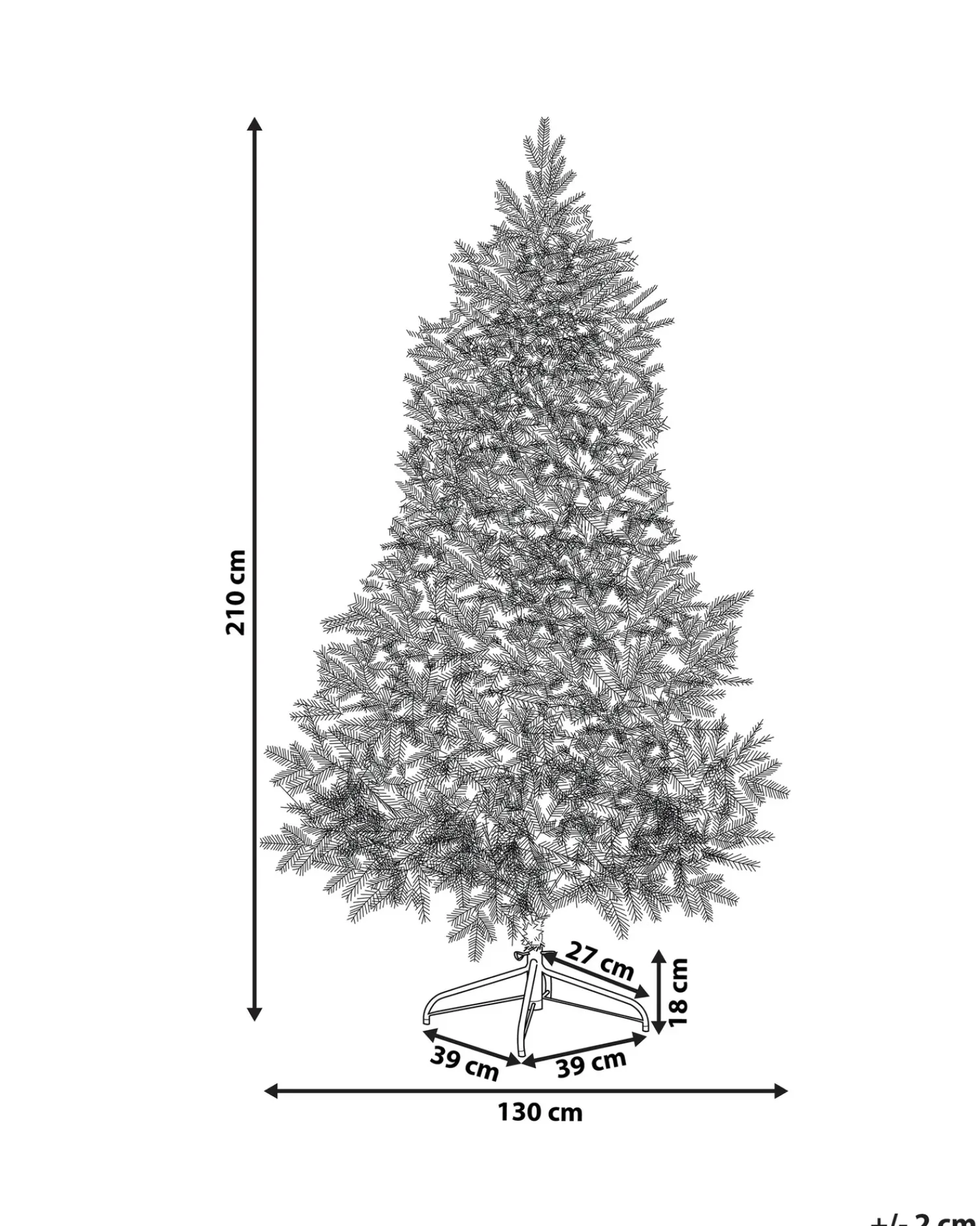 Online Beliani Albero natalizio innevato TOMICHI Bianco Bianco Nero Verde