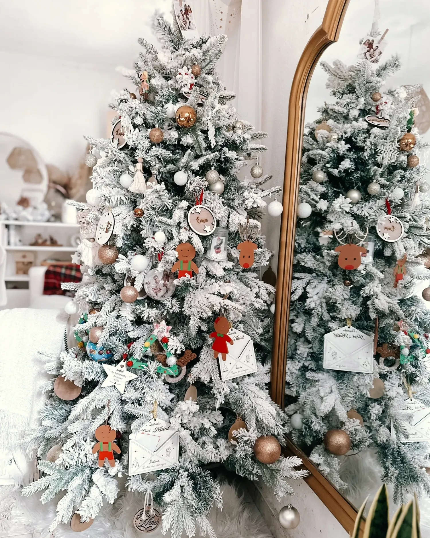 Online Beliani Albero natalizio innevato TOMICHI Bianco Bianco Nero Verde