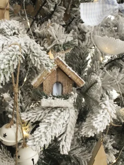 Online Beliani Albero natalizio innevato TOMICHI Bianco Bianco Nero Verde