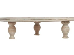 Discount Beliani Alzata per torta LUKSOR Legno di mango Marrone chiaro Bianco Marrone