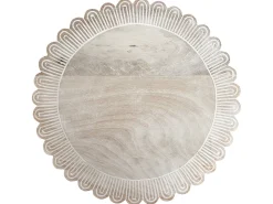 Discount Beliani Alzata per torta MEMFIS Legno di mango Marrone chiaro Bianco Marrone