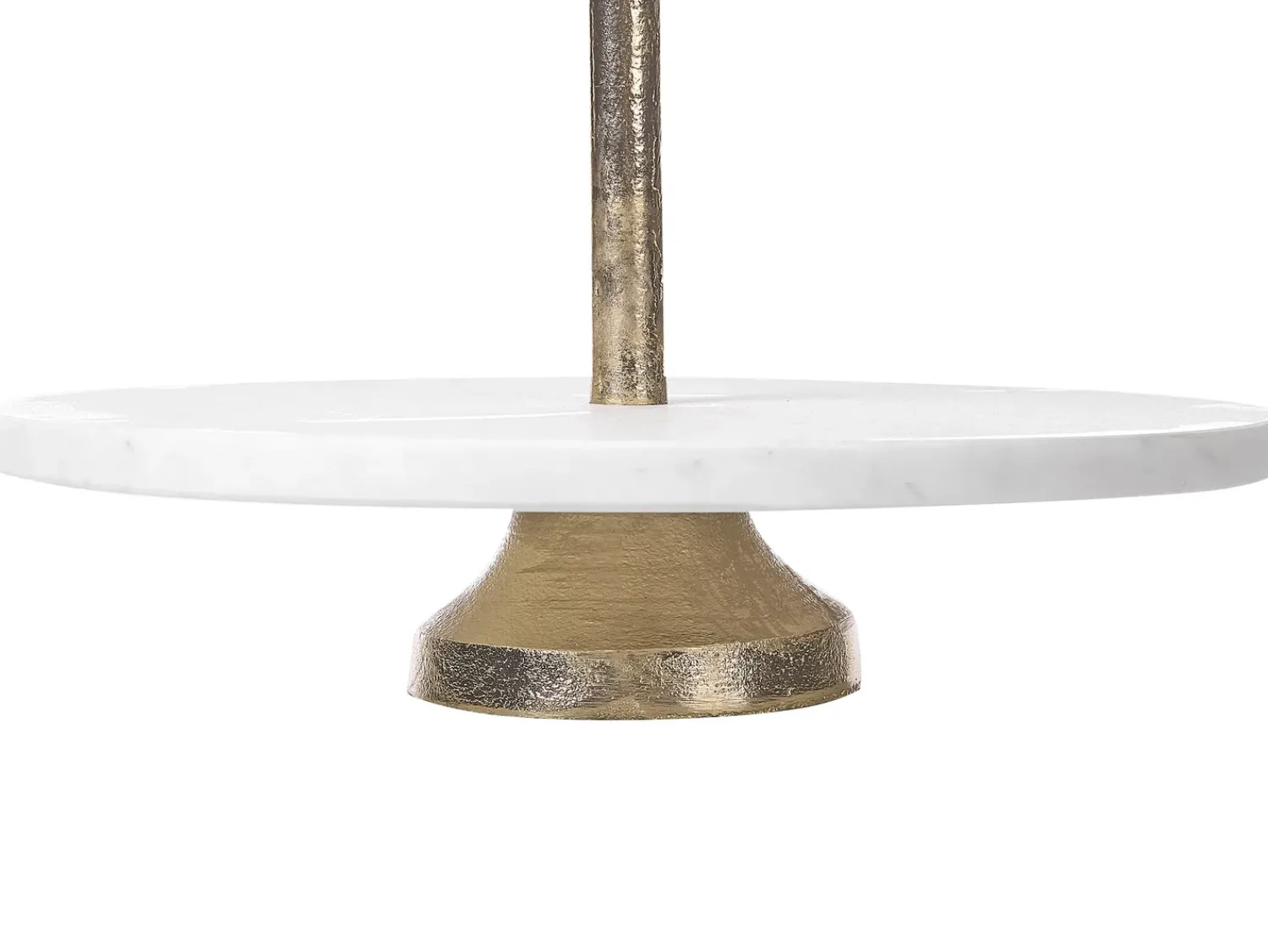 Discount Beliani Alzata per torta TARUM Pietra Marmo bianco Bianco Oro