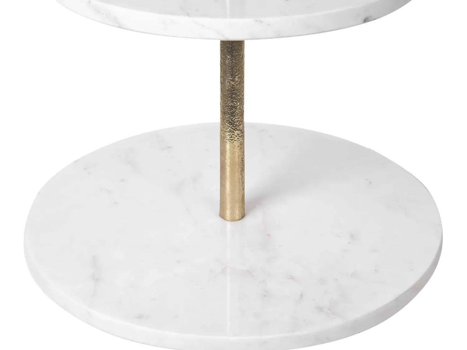 Discount Beliani Alzata per torta TARUM Pietra Marmo bianco Bianco Oro