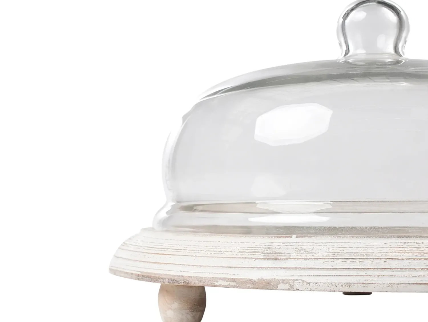 Discount Beliani Alzata per torta ZAGAZIG Legno di mango Marrone chiaro Bianco Marrone