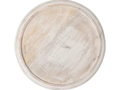 Discount Beliani Alzata per torta ZAGAZIG Legno di mango Marrone chiaro Bianco Marrone