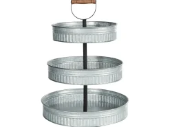 Hot Beliani Alzata per torte a 3 piani KOUIGN Argento Marrone Argento Nero