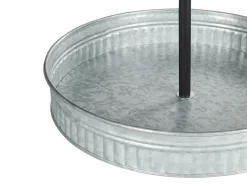 Clearance Beliani Alzata per torte a 2 piani KOUIGN Argento Marrone Argento Nero