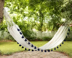 Best Beliani Amaca VERCELLI Cotone Blu scuro Beige Blu