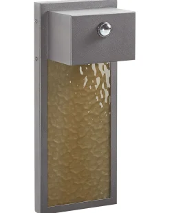 Hot Beliani Applique a LED per esterni CARRON con sensore di movimento Grigio