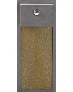 Hot Beliani Applique a LED per esterni CARRON con sensore di movimento Grigio