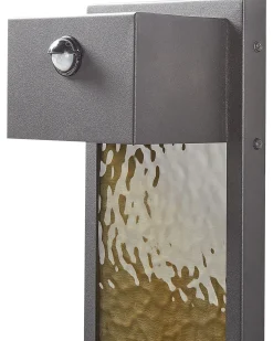 Hot Beliani Applique a LED per esterni CARRON con sensore di movimento Grigio