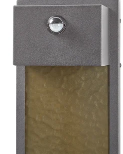 Hot Beliani Applique a LED per esterni CARRON con sensore di movimento Grigio