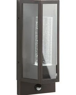 Hot Beliani Applique a LED per esterni FRUID con sensore di movimento Marrone