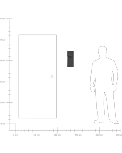 New Beliani Applique a LED per esterni LIMONLU Nero
