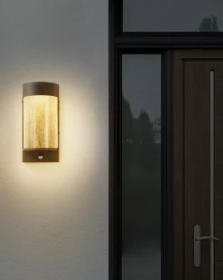 Hot Beliani Applique a LED per esterni PHEPPIE con sensore di movimento Nero