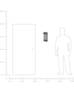 Hot Beliani Applique a LED per esterni PHEPPIE con sensore di movimento Nero