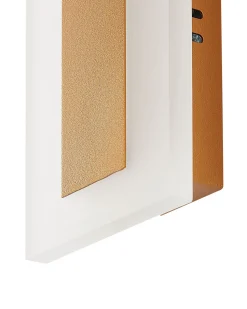 Clearance Beliani Applique a LED per esterni ROSALIE Oro Bianco Oro