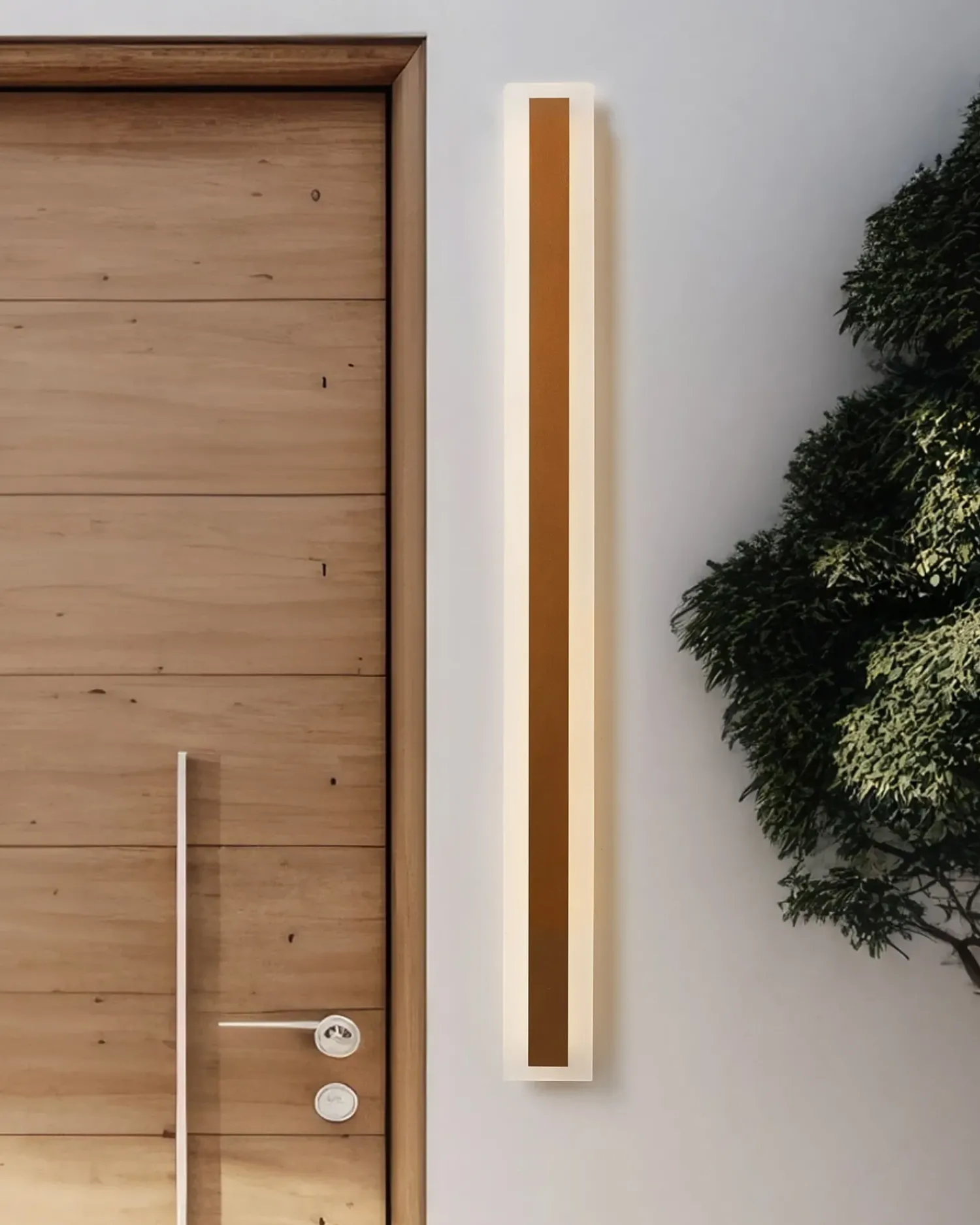 Clearance Beliani Applique a LED per esterni ROSALIE Oro Bianco Oro