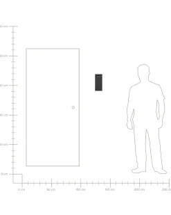 Beliani Applique a LED per esterni SAJUR Nero