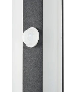 Outlet Beliani Applique a LED per esterni SAVANE con sensore di movimento Nero