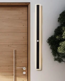 Outlet Beliani Applique a LED per esterni SAVANE con sensore di movimento Nero