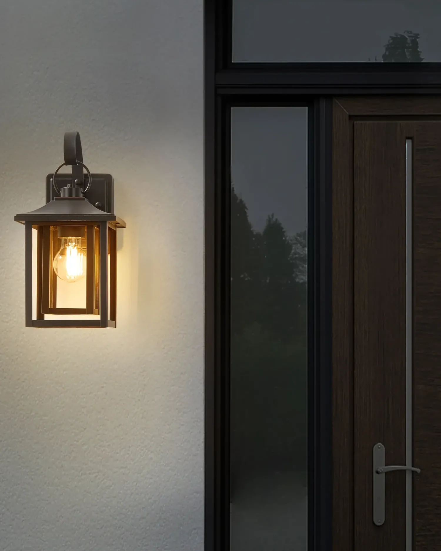Clearance Beliani Applique a per esterni ALMOND Nero