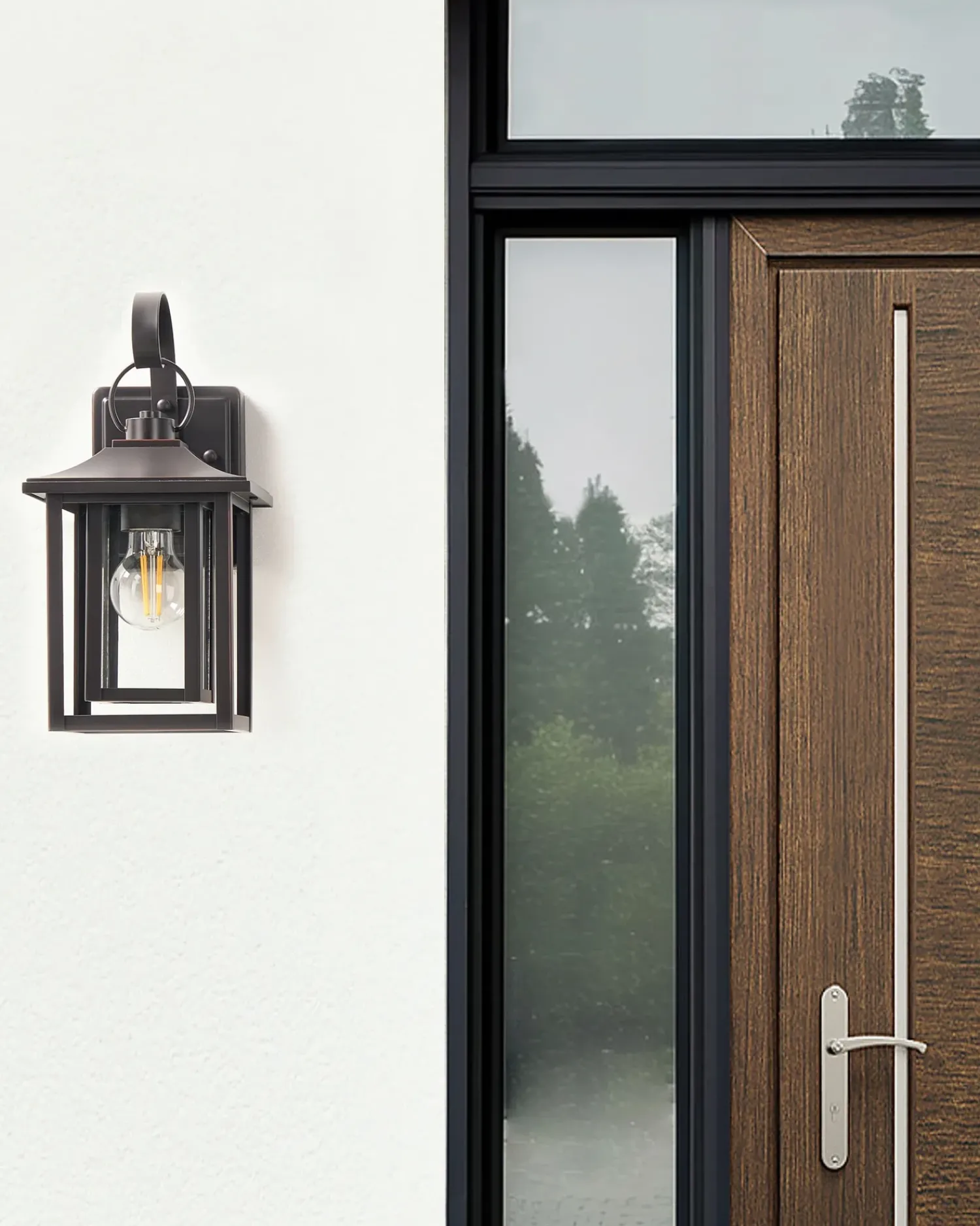 Clearance Beliani Applique a per esterni ALMOND Nero
