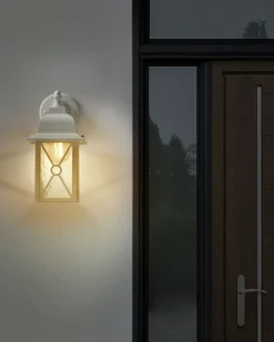 Outlet Beliani Applique a per esterni FINDON Bianco