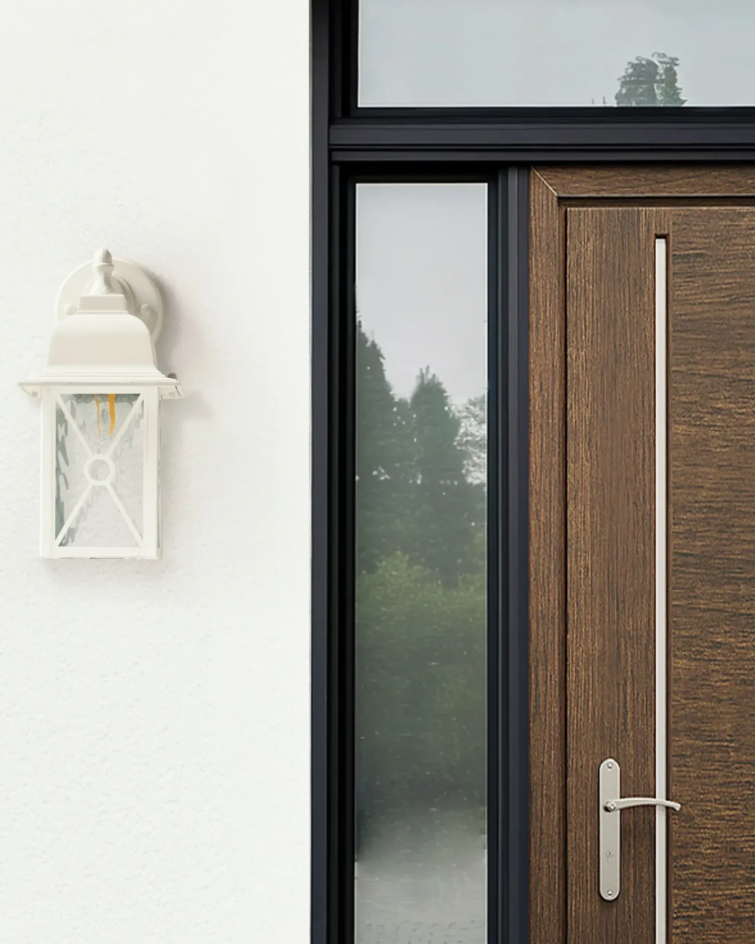 Outlet Beliani Applique a per esterni FINDON Bianco
