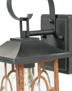 Clearance Beliani Applique a per esterni SHAGGIE Marrone Rame Nero