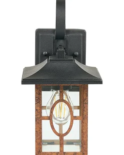 Clearance Beliani Applique a per esterni SHAGGIE Marrone Rame Nero