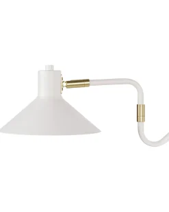 Sale Beliani Applique BALIEM Regolabile Metallo Bianco Bianco Oro