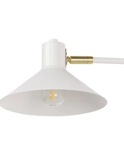 Sale Beliani Applique BALIEM Regolabile Metallo Bianco Bianco Oro