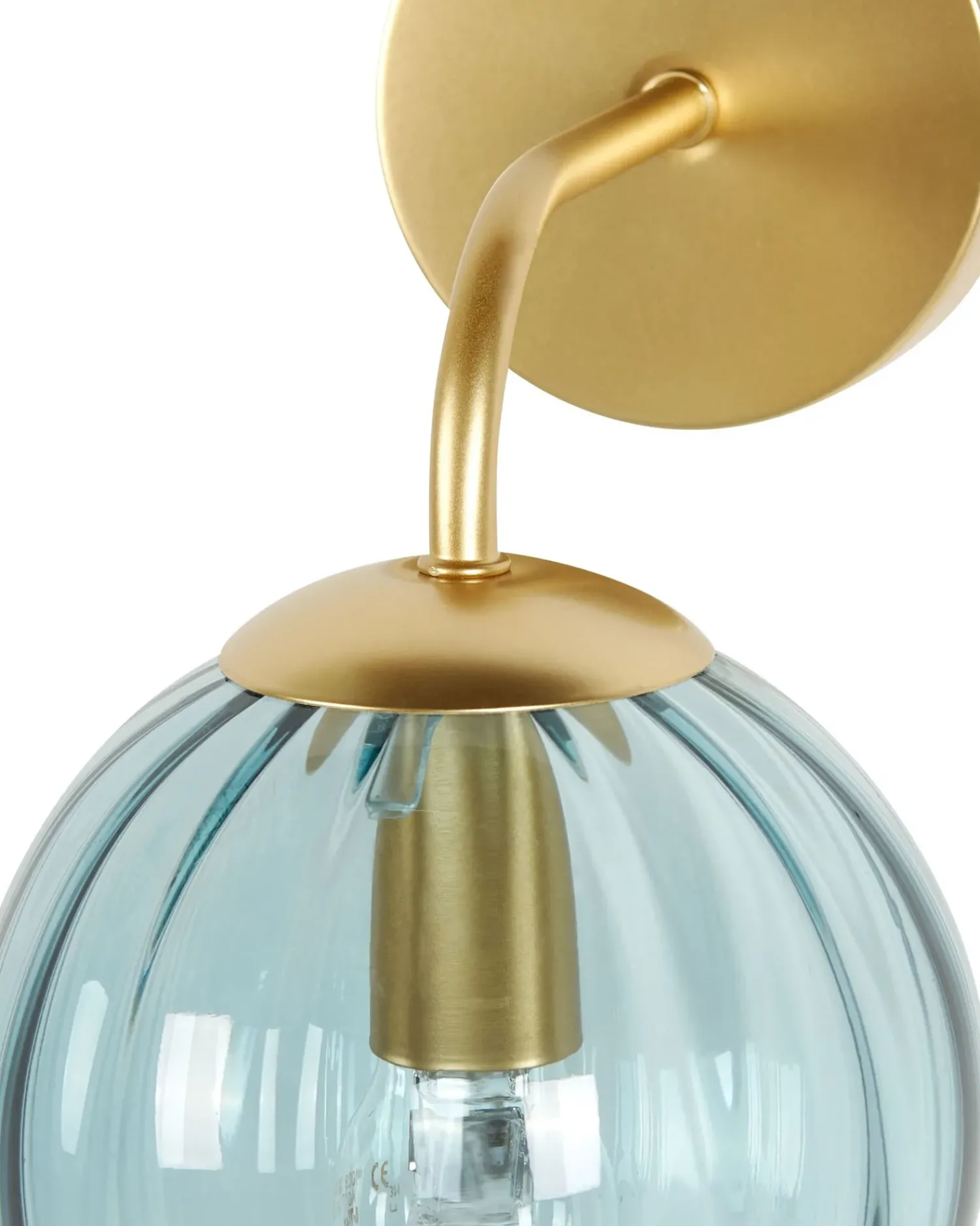 Outlet Beliani Applique BOOMI Metallo Blu Blu Oro