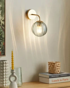 Outlet Beliani Applique BOOMI Metallo Blu Blu Oro