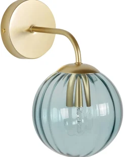Outlet Beliani Applique BOOMI Metallo Blu Blu Oro
