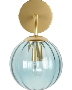 Outlet Beliani Applique BOOMI Metallo Blu Blu Oro