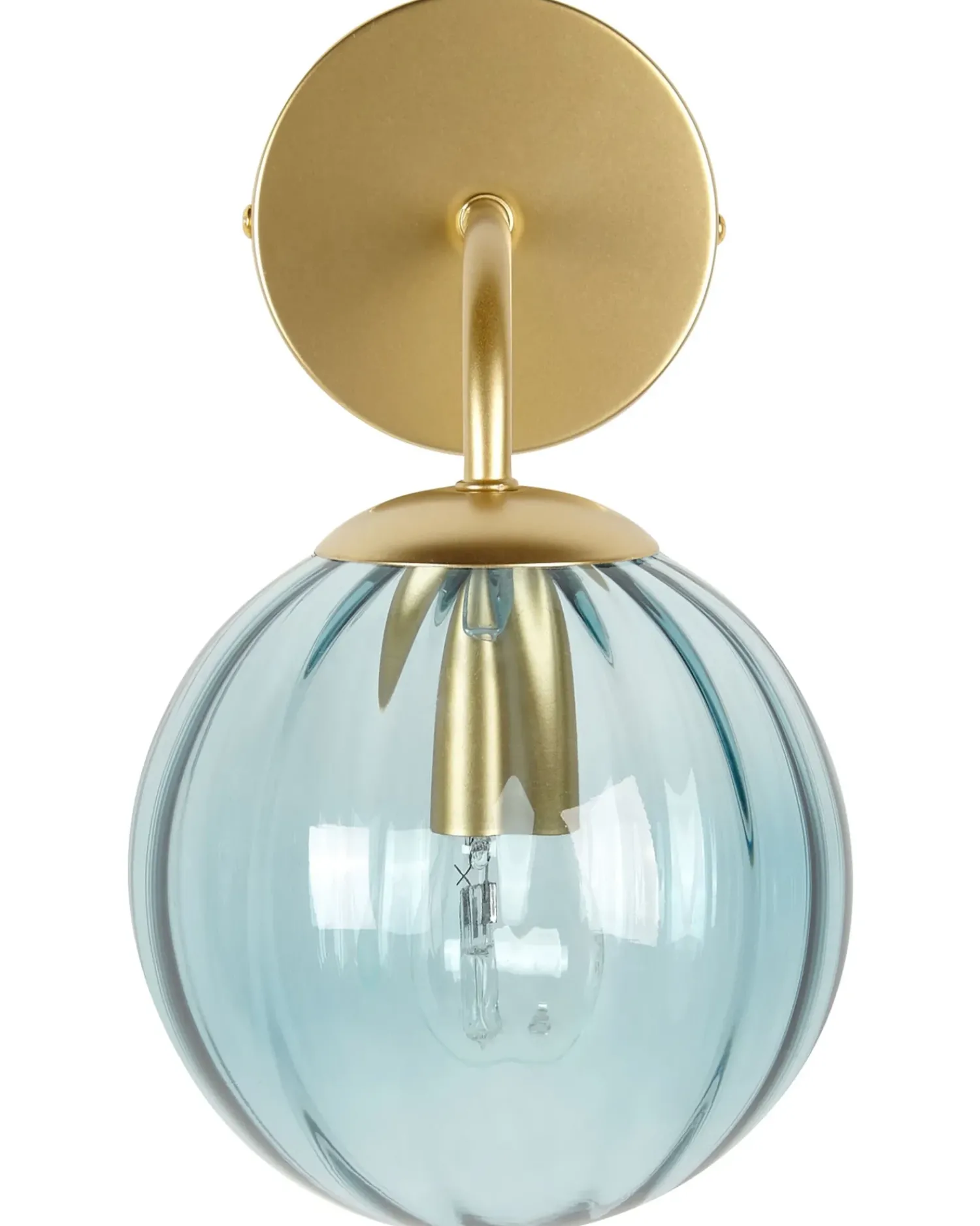Outlet Beliani Applique BOOMI Metallo Blu Blu Oro