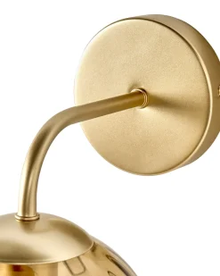 Clearance Beliani Applique BOOMI Vetro Marrone scuro Oro Marrone