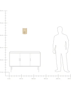 Beliani Applique DEMITRIE Rattan Naturale