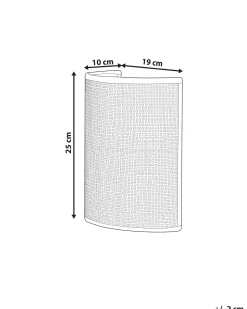 Beliani Applique DEMITRIE Rattan Naturale